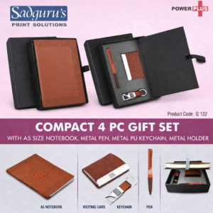 Compact 4 Pc Tan Gift Set – Elegant Everyday Essentials Combo
