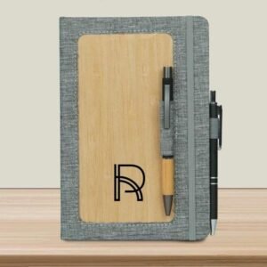 Bamboo Diary with Recycled RPET PU – Sustainable Hardbound Edition
