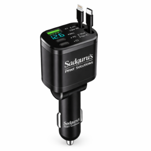 Snap Charge Duo Car Charger – Retractable Cable Smart Charging Edition