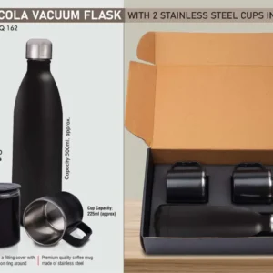 Cola Vacuum Flask Set with 2 Cups – Long-Lasting Insulation Edition