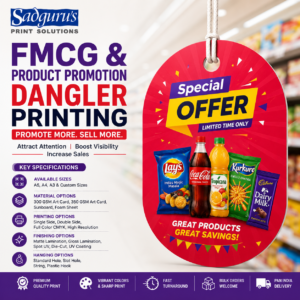 FMCG & Product Promotion Dangler Printing