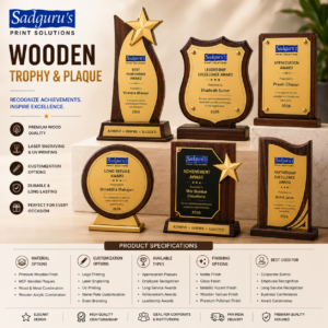Wooden Trophy & Plaque