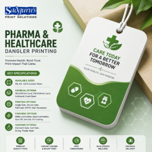 Pharma & Healthcare Dangler Printing